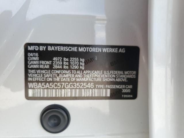 VIN WBA5A5C57GG352546 2016 BMW 5 Series, 528 I no.13