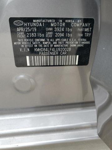 2020 HYUNDAI ELANTRA SE - KMHD84LF4LU920028