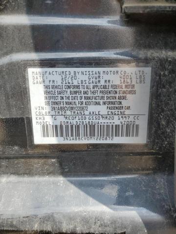 2021 Nissan Sentra Sv VIN: 3N1AB8CV0MY220872 Lot: 62305674