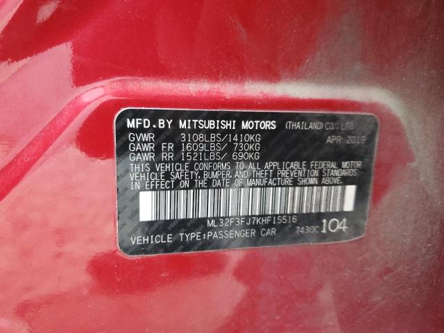 2019 MITSUBISHI MIRAGE G4 - ML32F3FJ7KHF15516