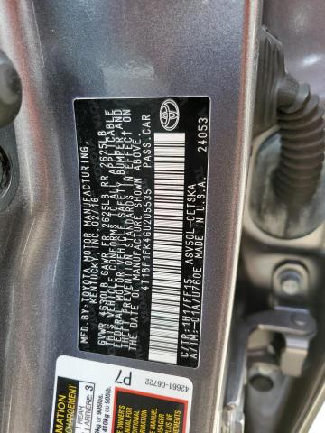 VIN 4T1BF1FK4GU205535 2016 Toyota Camry, LE no.12