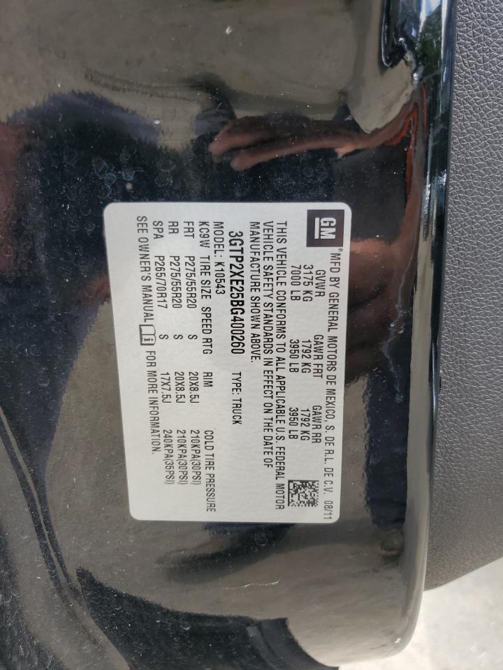 3GTP2XE25BG400260 2011 GMC Sierra K1500 Denali