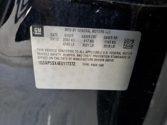 2014 Cadillac Cts VIN: 1G6AP5SX4E0117372 Lot: 61169804