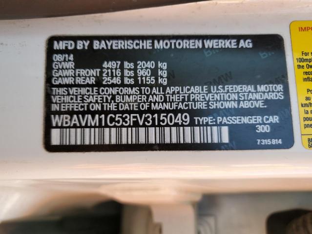 VIN WBAVM1C53FV315049 2015 BMW X1, Sdrive28I no.13