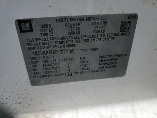 2015 CHEVROLET SILVERADO - 1GCVKPEH3FZ274160