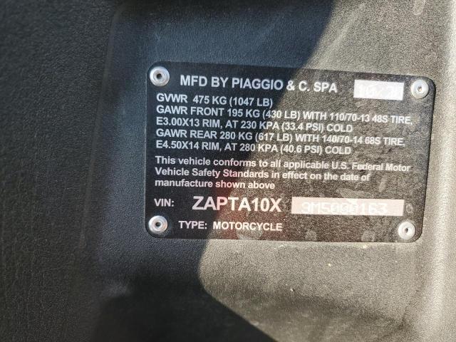 2021 PIAGGIO MP3 500 - ZAPTA10X9M5000163