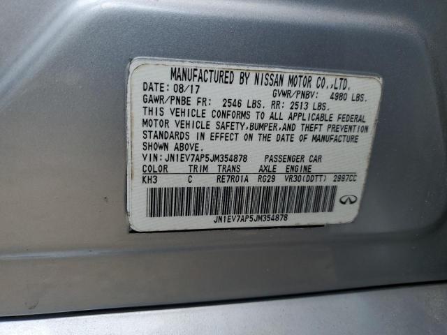 2018 Infiniti Q50 Luxe VIN: JN1EV7AP5JM354878 Lot: 61444894