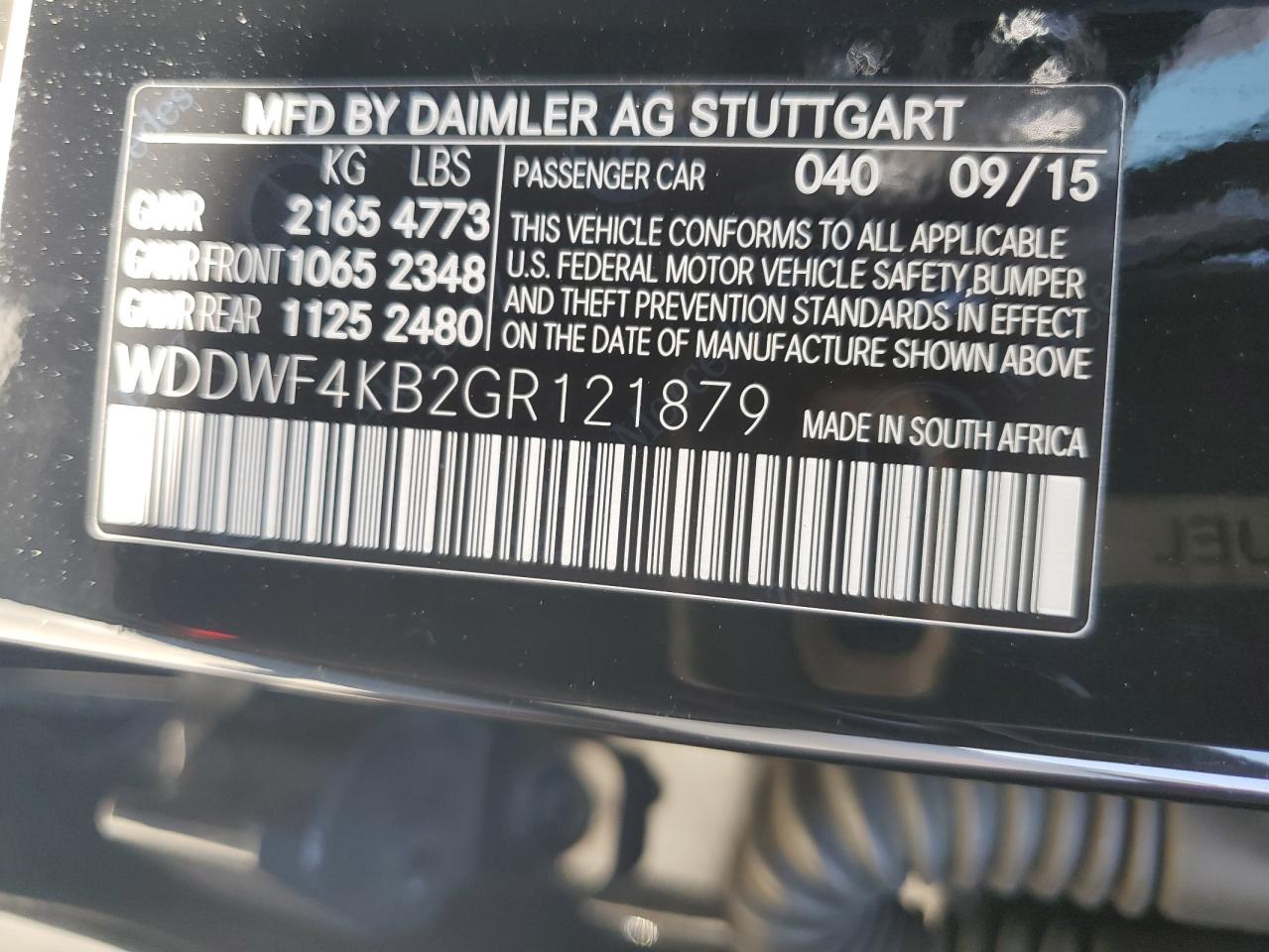 WDDWF4KB2GR121879 2016 Mercedes-Benz C 300 4Matic