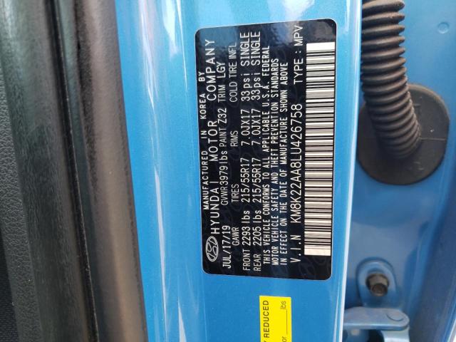 2020 HYUNDAI KONA SEL - KM8K22AA8LU426758