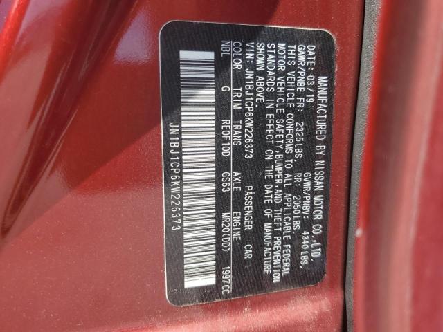 2019 Nissan Rogue Sport S VIN: JN1BJ1CP6KW226373 Lot: 62314374