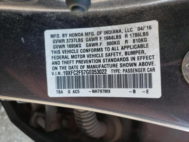 19XFC2F57GE053022 2016 HONDA CIVIC - Image 12