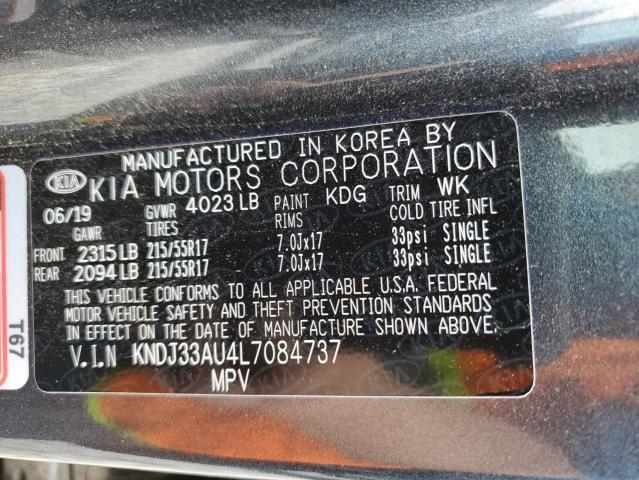 2020 Kia Soul Ex VIN: KNDJ33AU4L7084737 Lot: 62646494