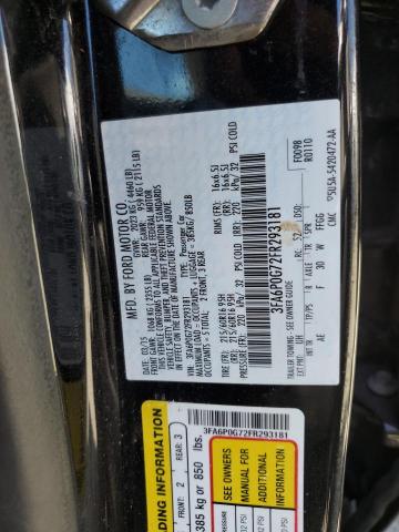 VIN 3FA6P0G72FR293181 2015 Ford Fusion, S no.12