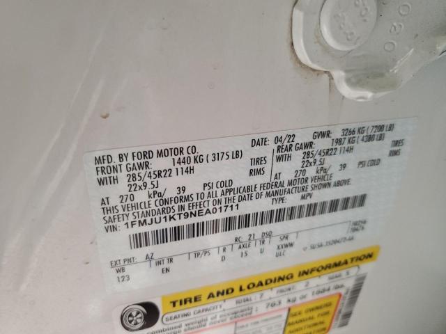 2022 Ford Expedition Limited VIN: 1FMJU1KT9NEA01711 Lot: 63107474