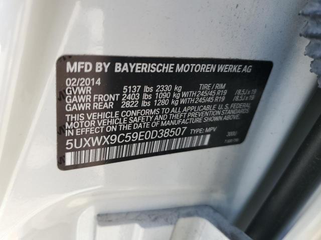 VIN 5UXWX9C59E0D38507 2014 BMW X3, Xdrive28I no.12