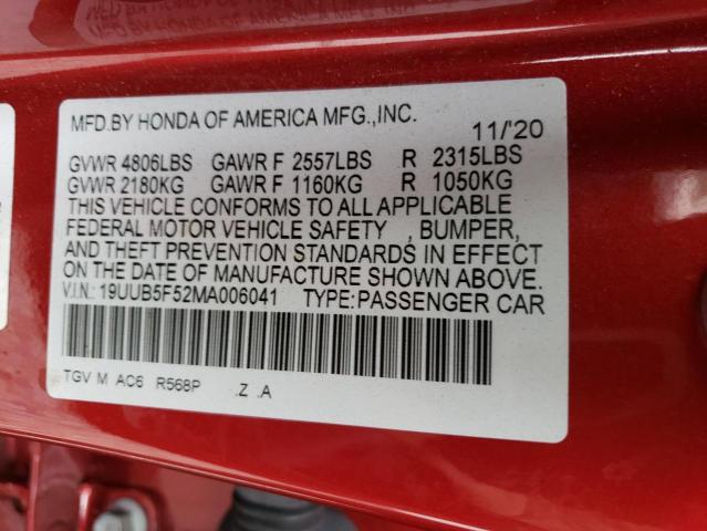 2021 ACURA TLX TECH A - 19UUB5F52MA006041