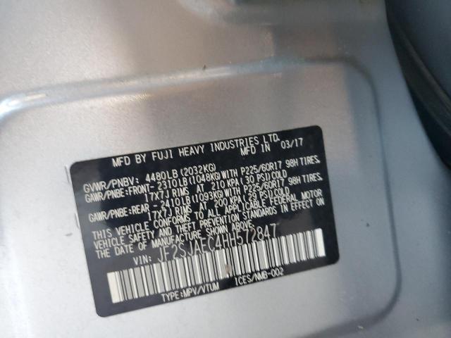 2017 SUBARU FORESTER 2 - JF2SJAEC4HH572847