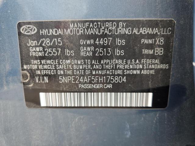 2015 Hyundai Sonata Se VIN: 5NPE24AF5FH175804 Lot: 61735444