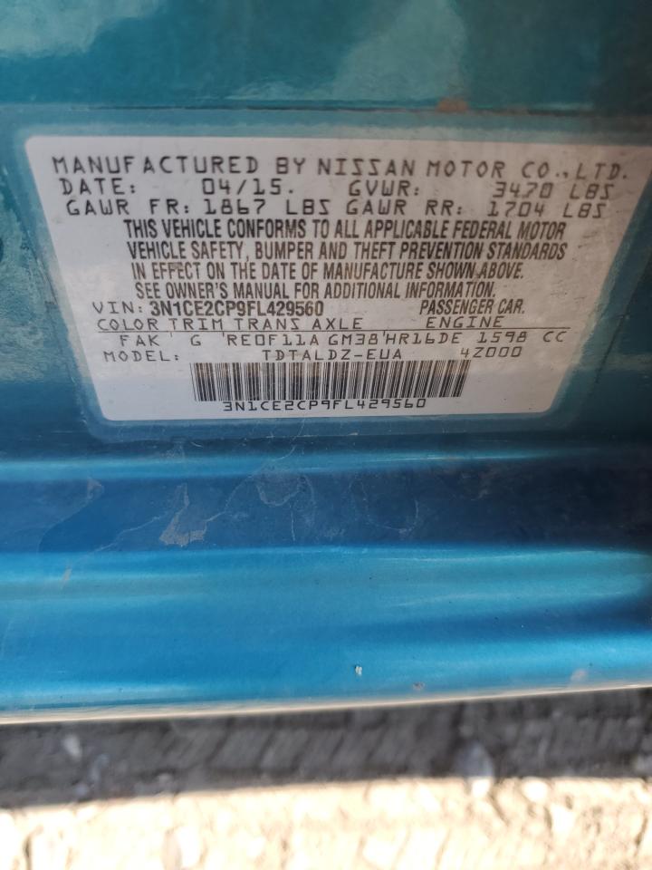 3N1CE2CP9FL429560 2015 Nissan Versa Note S