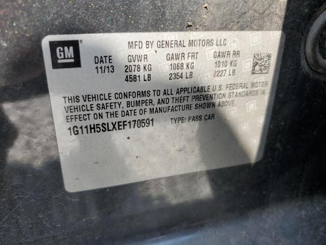 2014 Chevrolet Malibu Ltz VIN: 1G11H5SLXEF170591 Lot: 62008144