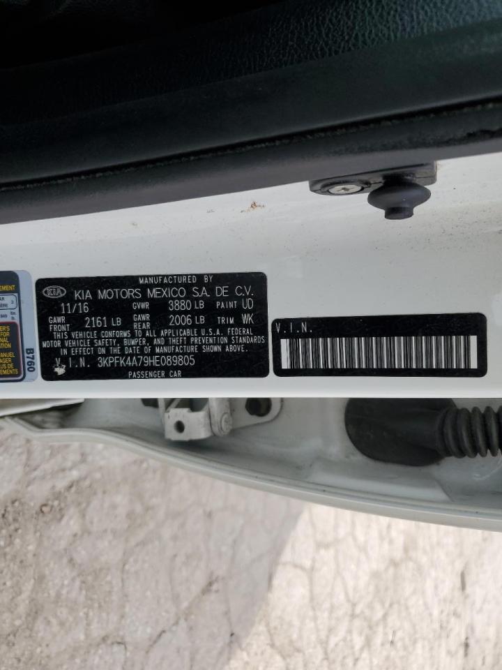 3KPFK4A79HE089805 2017 Kia Forte Lx