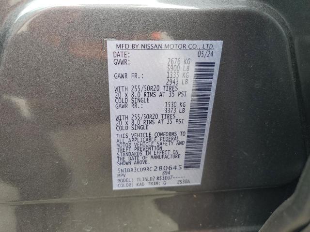 2024 NISSAN PATHFINDER - 5N1DR3CD9RC280645