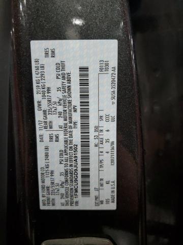 2018 FORD ESCAPE SE - 1FMCU9GD9JUA91502