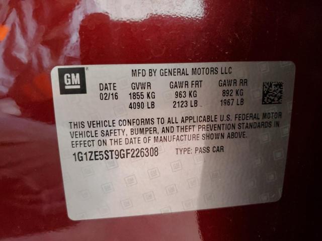 1G1ZE5ST9GF226308 2016 CHEVROLET MALIBU - Image 12