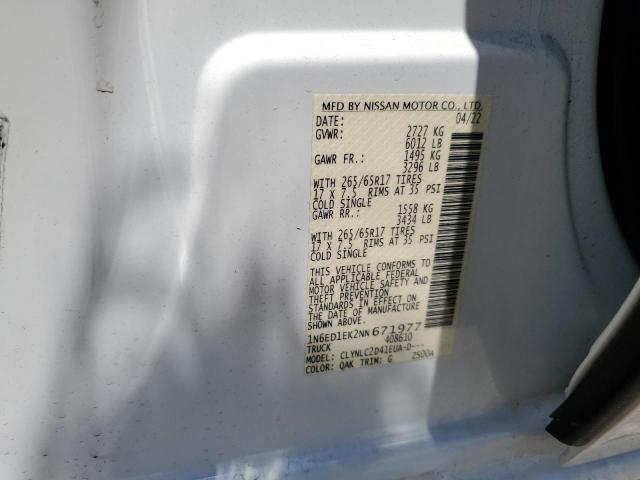 2022 NISSAN FRONTIER S - 1N6ED1EK2NN671977