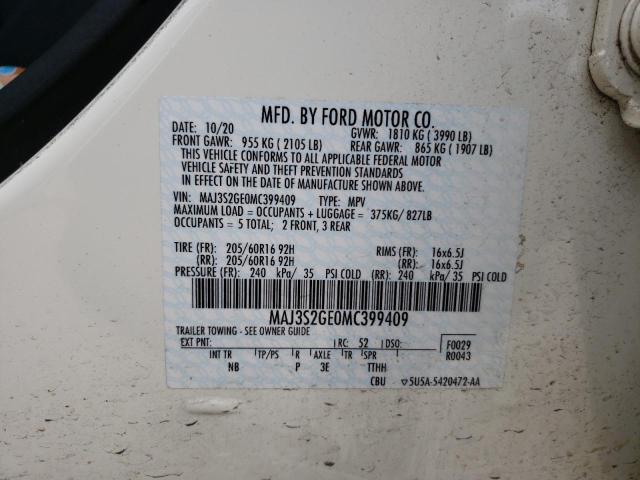 2021 FORD ECOSPORT S - MAJ3S2GE0MC399409