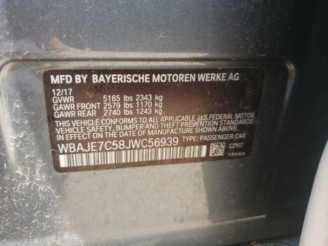 WBAJE7C58JWC56939 2018 BMW 540 Xi