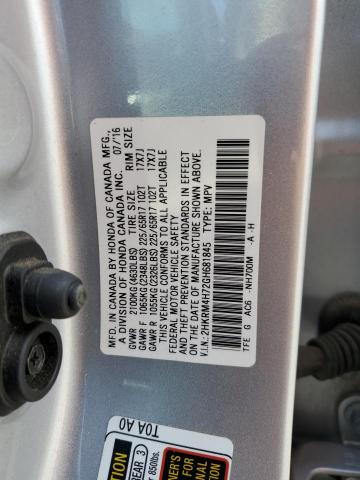 2016 HONDA CR-V EXL - 2HKRM4H72GH681845
