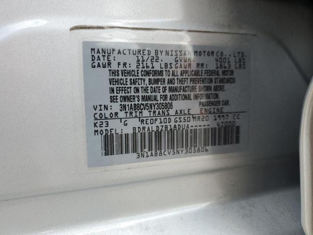 2022 Nissan Sentra Sv VIN: 3N1AB8CV5NY305806 Lot: 62519254