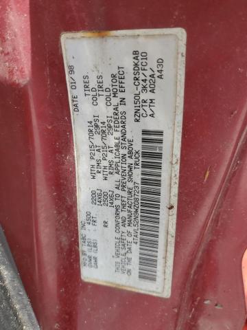 1998 Toyota Tacoma Xtracab VIN: 4TAVL52N9WZ087237 Lot: 62511834