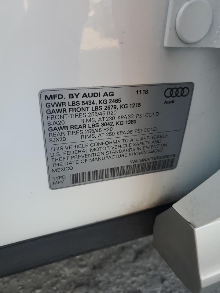 WA1BNAFY8K2028319 2019 Audi Q5 Premium Plus