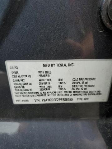 VIN 7SAYGDEE2PF686955 2023 Tesla MODEL Y no.13