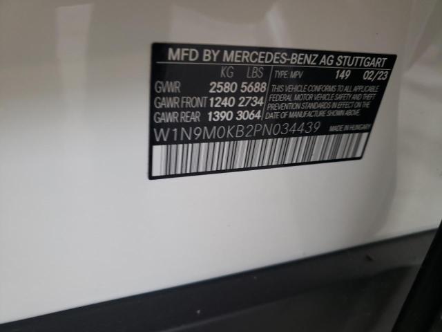 2023 Mercedes-Benz Eqb 300 4Matic VIN: W1N9M0KB2PN034439 Lot: 60921194