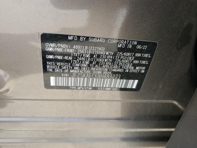 2022 SUBARU FORESTER P - JF2SKAEC6NH483273