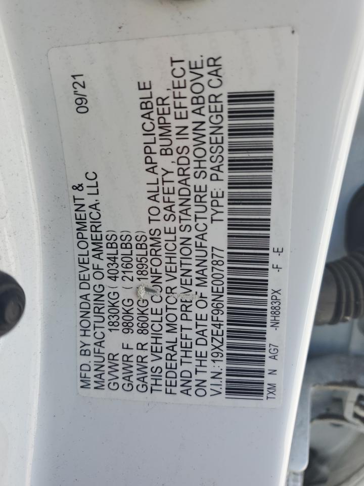 19XZE4F96NE007877 2022 Honda Insight Touring