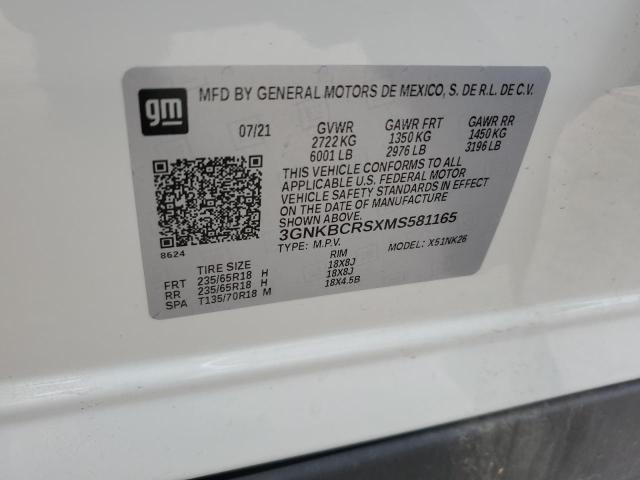 2021 CHEVROLET BLAZER 2LT - 3GNKBCRSXMS581165