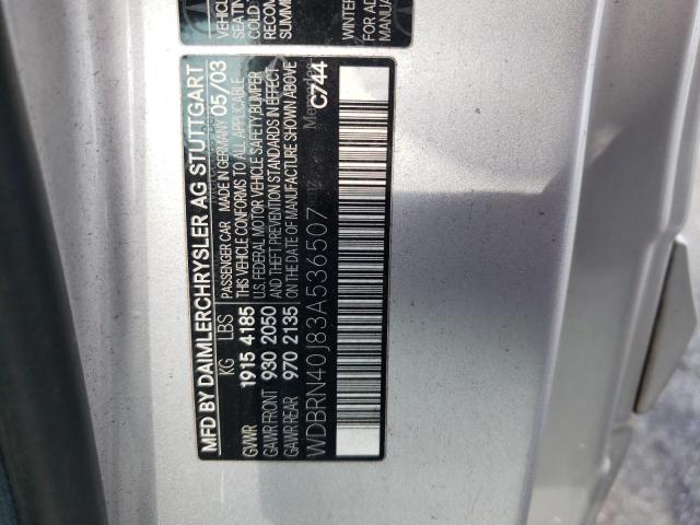 2003 Mercedes-Benz C 230K Sport Coupe VIN: WDBRN40J83A536507 Lot: 61638754