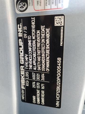 VIN VCF1ZBU20PG005458 2023 Fisker Ocean, Ocean One no.12