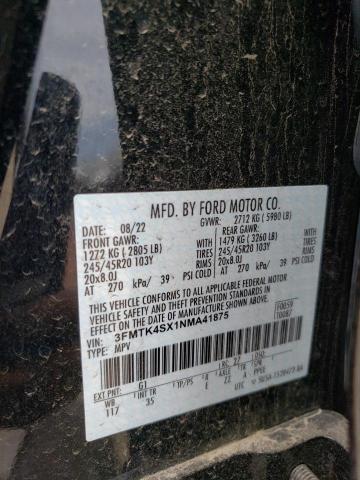 2022 Ford Mustang Mach-E Gt VIN: 3FMTK4SX1NMA41875 Lot: 61461064