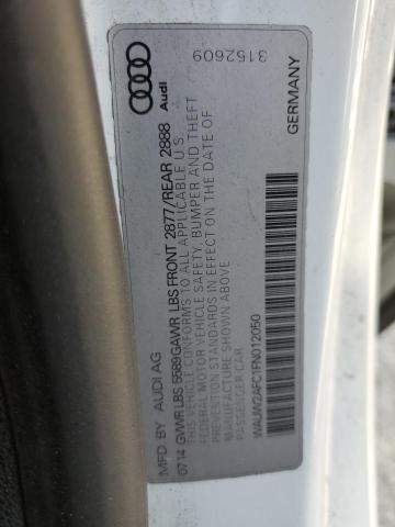 2015 AUDI S7 PREMIUM WAUW2AFC1FN012050