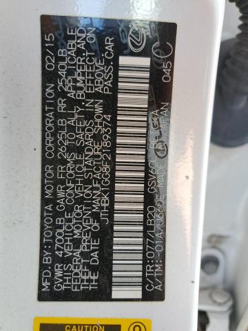 2015 Lexus Es 350 VIN: JTHBK1GG8F2189374 Lot: 61794294