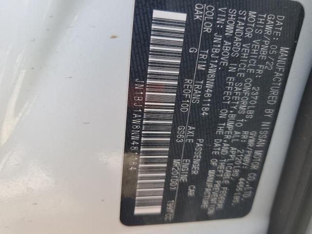 2022 NISSAN ROGUE SPOR - JN1BJ1AW8NW481184