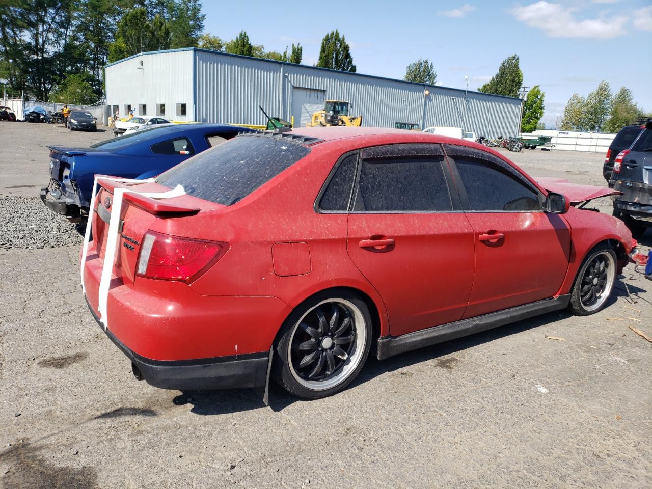 SUBARU IMPREZA WR 2008 red sedan 4d gas JF1GE75638G501608 photo #4