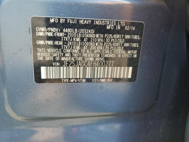 2015 Subaru Forester 2.5I Premium VIN: JF2SJAGC4FH400277 Lot: 63037314