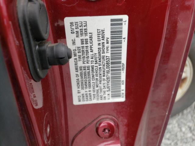 2006 Honda Element Ex VIN: 5J6YH28716L008537 Lot: 61832624