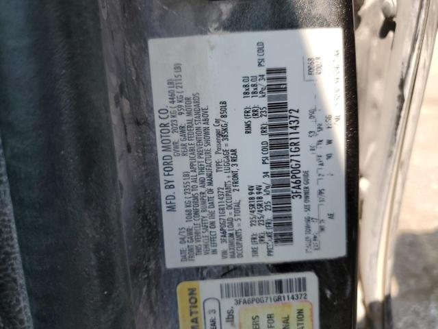 2016 FORD FUSION S - 3FA6P0G71GR114372